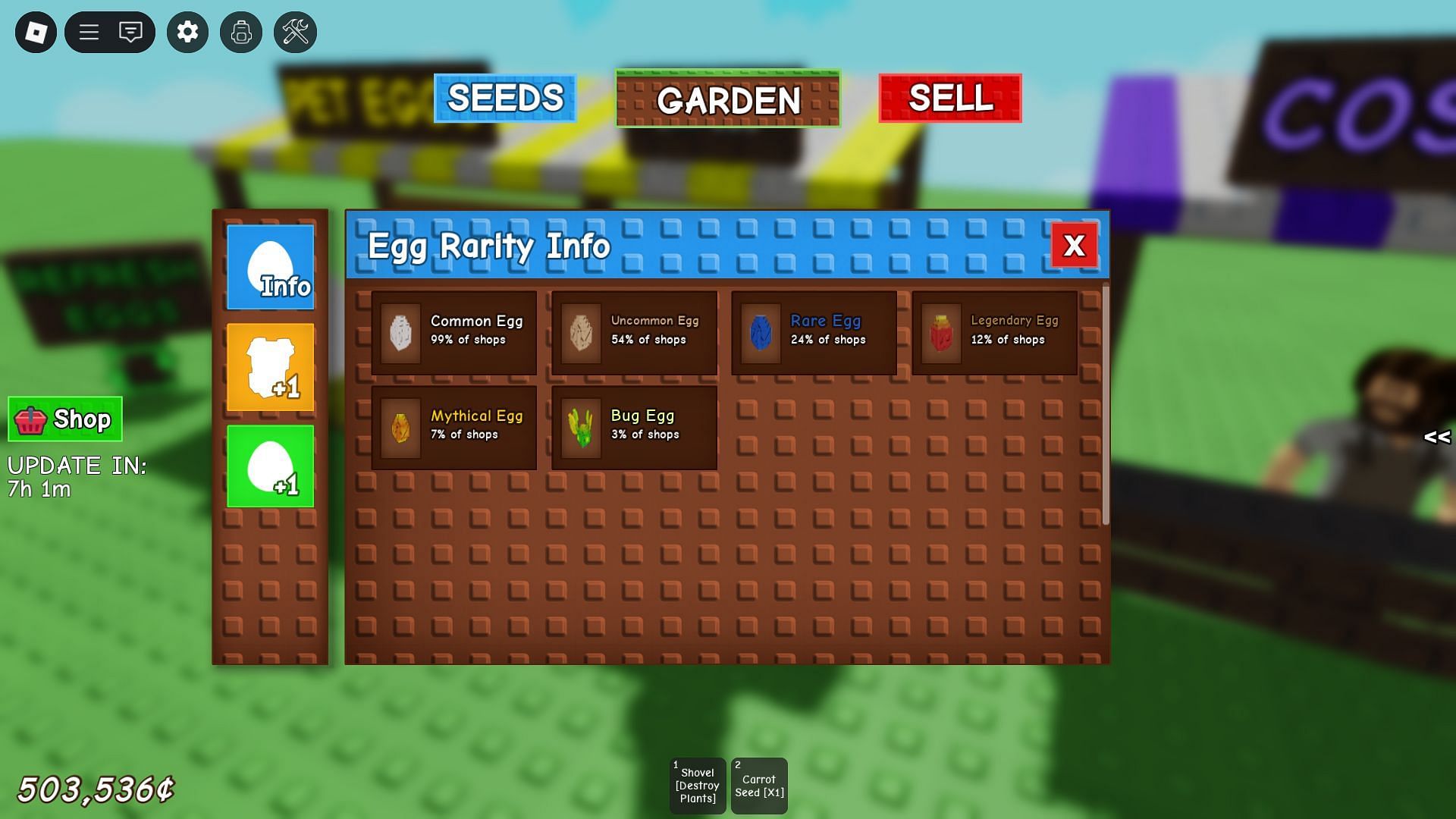 The Egg selection (Image via Roblox)
